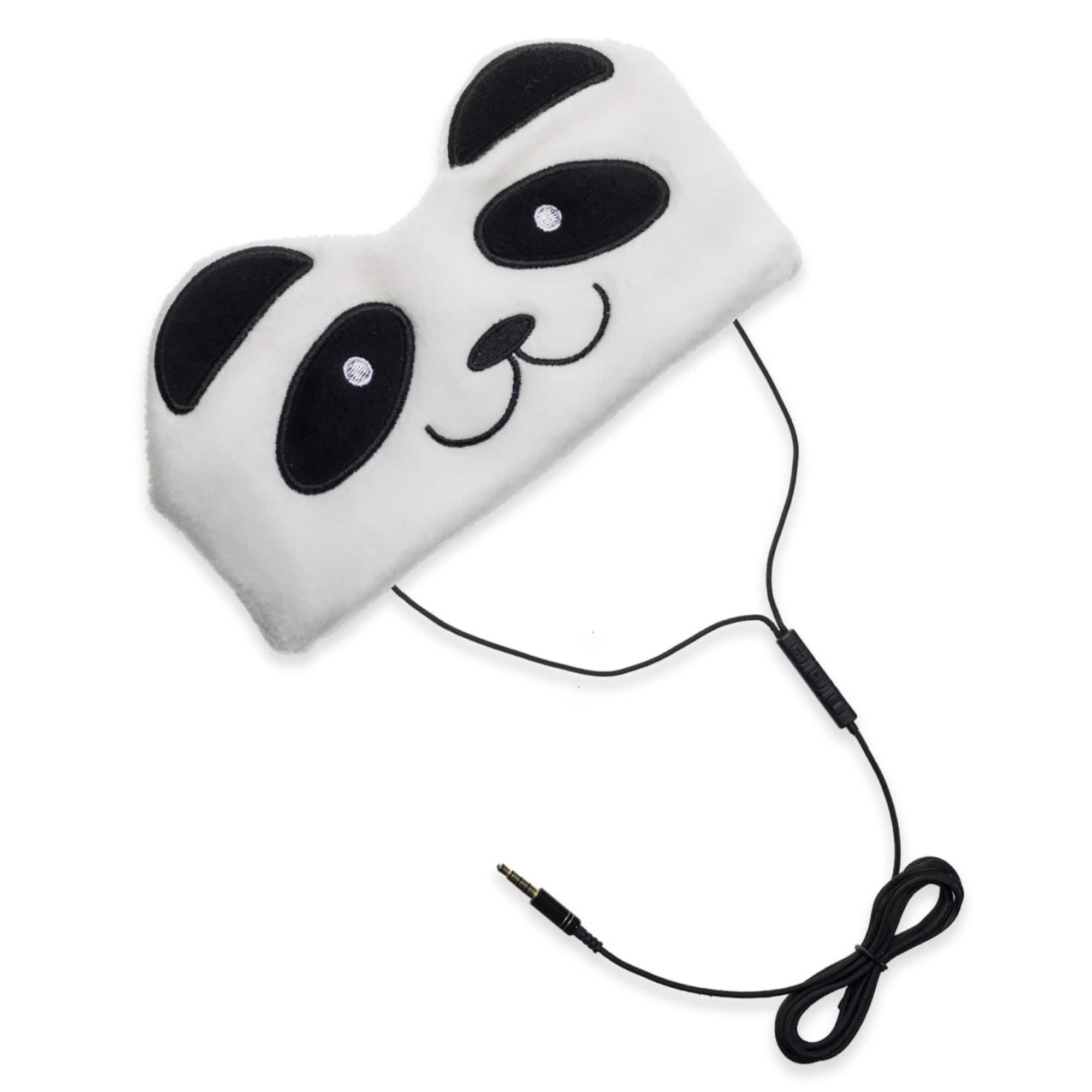 Contixo H1 Adjustable Fleece Headband Headphones, Panda